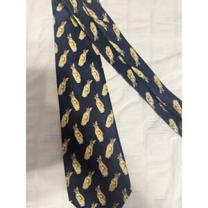 Museo Golf Bag Vintage Inspired Navy and Tan Men's Tie